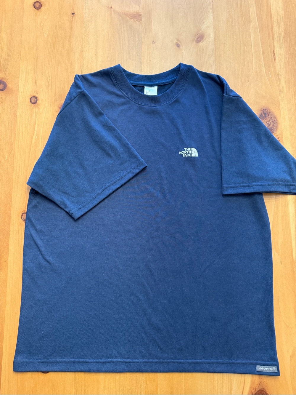 The North Face Dark Blue Crew Tee with Interior Tag - Picture 5 of 5